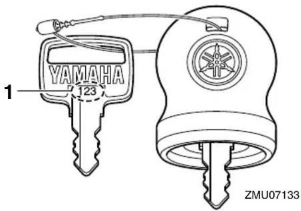 YAMAHA FL300B1 (2015) - Numéro de clé - 2