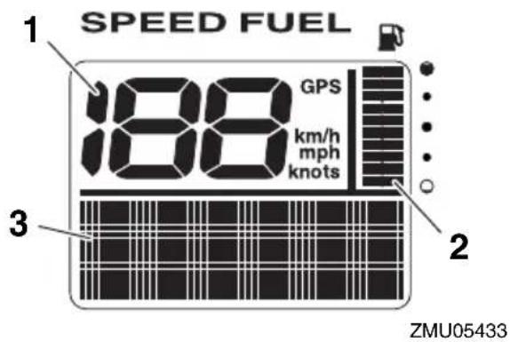 YAMAHA FL300B1 (2015) - 6Y8 Indicateurs de vitesse & carburant multifonction - 2