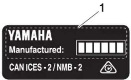 YAMAHA FL300B1 (2015) - Date de fabrication - 1