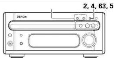 DENON DM33S - Ajuste de la horax - 1