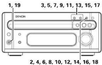 DENON DM33S - Ajustes del programador - 1