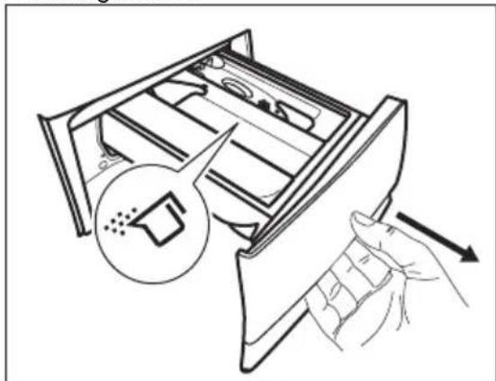 ZANUSSI ZZ9491AWF - ÜBERPRÜFEN SIE DIE POSITION DER WASCHMITTEL-KLAPPE - 1