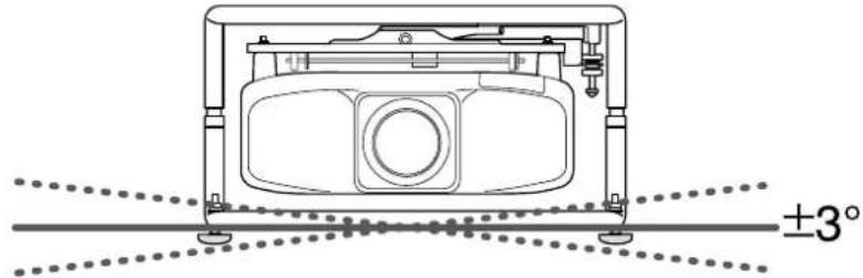 EPSON PowerLite Pro Z9870U - フット的角度調整 - 1
