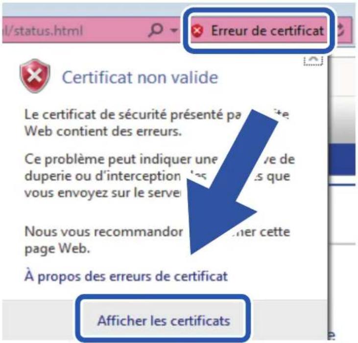 BROTHER DS940DW - Installer le certificat auto-signé pour les utilisateurs Windows munis de droits d'administration - 2