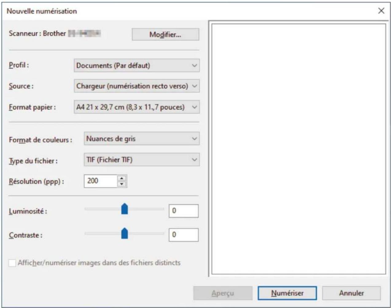 BROTHER DS940DW - Numérisation avec Galerie de photos de Windows ou Télécopie et numérisation de Windows - 1