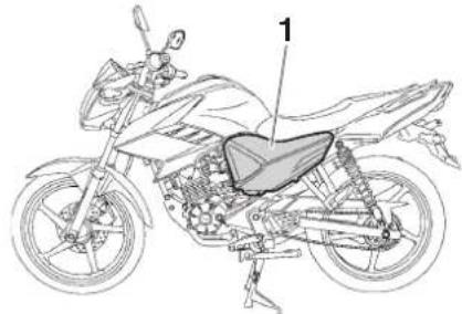 YAMAHA YS125 (2017) - Dépose et repose du carénage et des caches - 1