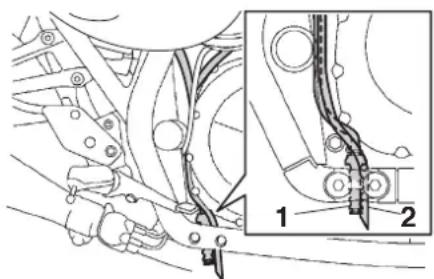 YAMAHA XJ1300 (2015) - Durite de mise à l'air du réservoir de carburant et durite de trop-plein - 1