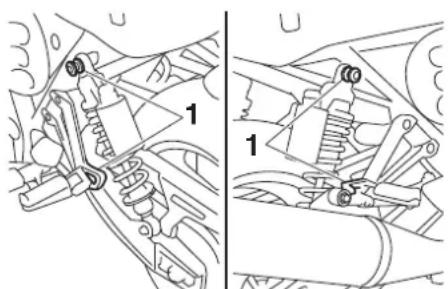 YAMAHA XJ1300 (2015) - Supports de sangle de fixation des bagages - 1