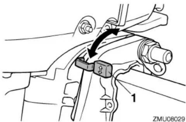 YAMAHA 9.9F (2015) - Mécanisme de verrouillage de releverage - 1