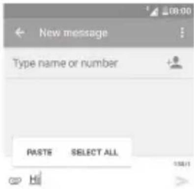 ALCATEL 1E - Vous pouvez également insérer un nouveau texte - 1