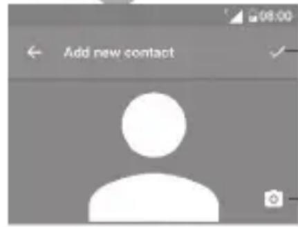 ALCATEL 1E - Ajouter un contact - 1