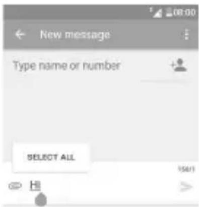 ALCATEL 1E - Modifier le texte - 1