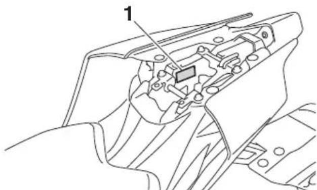 YAMAHA YZFR6 (2017) - Numeros d'identification - 6