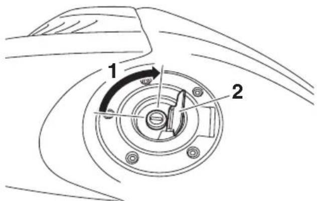 YAMAHA YZFR6 (2017) - Bouchon du réservoir de carburant - 1