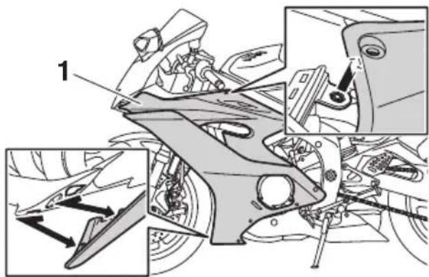 YAMAHA YZFR6 (2017) - Mise en place du carénage - 2