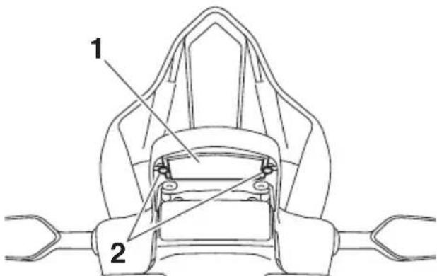 YAMAHA YZFR6 (2017) - Remplacement de l'ampoule d'éclairage de la plaque d'immatriculation - 1