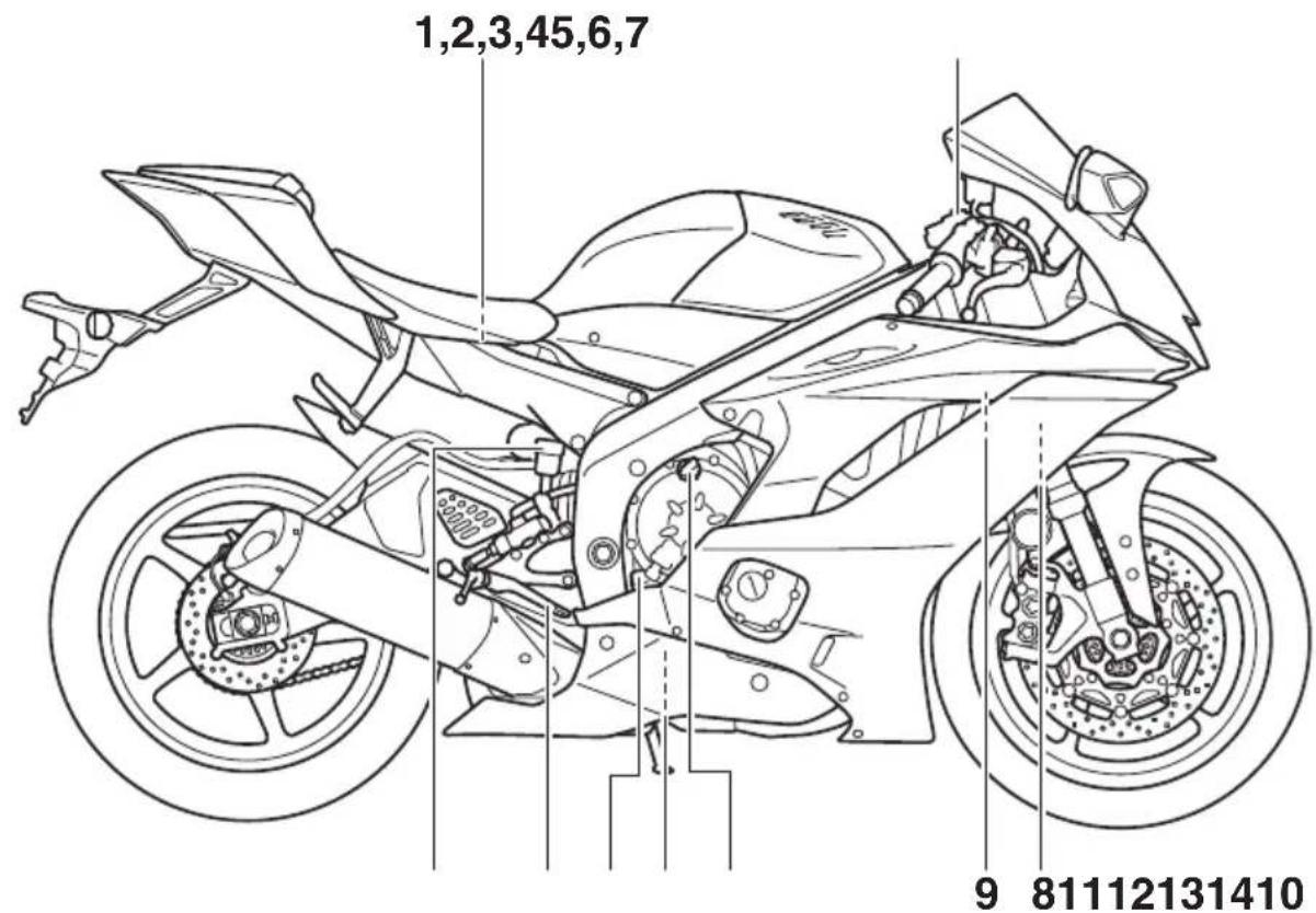 YAMAHA YZFR6 (2017) - Vuedroite - 1