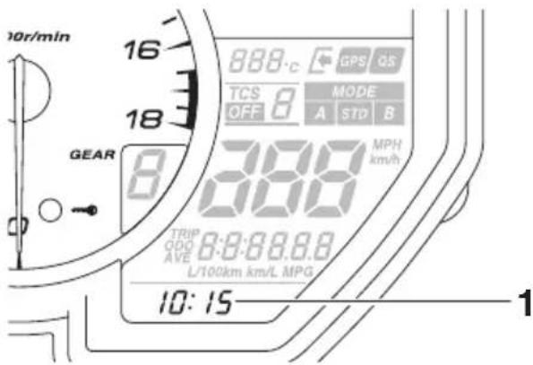 YAMAHA YZFR6 (2017) - Montre et chronomètre - 1
