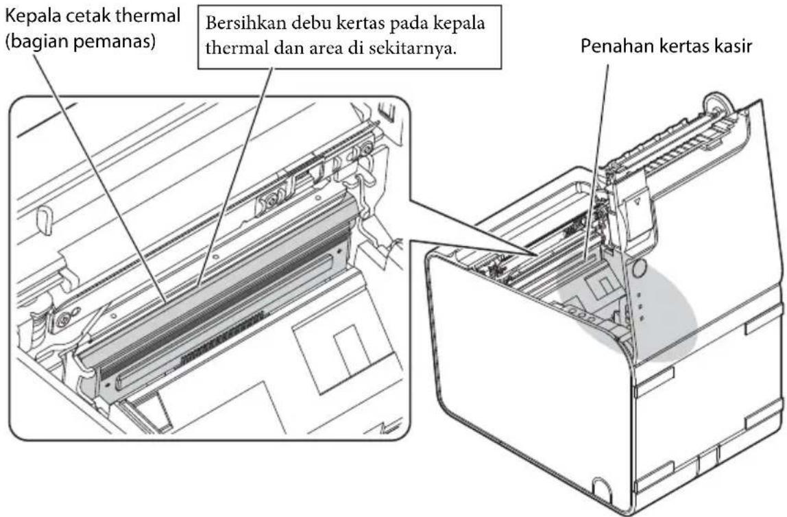 EPSON TML90II LFC - < Lokasi untuk kepala thermal, area di sekitarnya, dan tempat kertas kasir> - 1