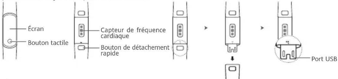 HONOR Band 5i - Apparance et charge - 1