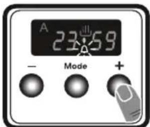 VESTEL VEB24056 - Einstellen der Alarmzeit - 2