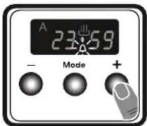 VESTEL VEB24056 - Audible warning time adjustment - 2