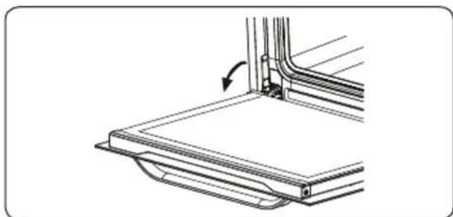 VESTEL VEB24056 - Démontage de la porte du four - 1