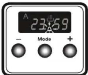 VESTEL VEB24056 - Audible warning time adjustment - 3