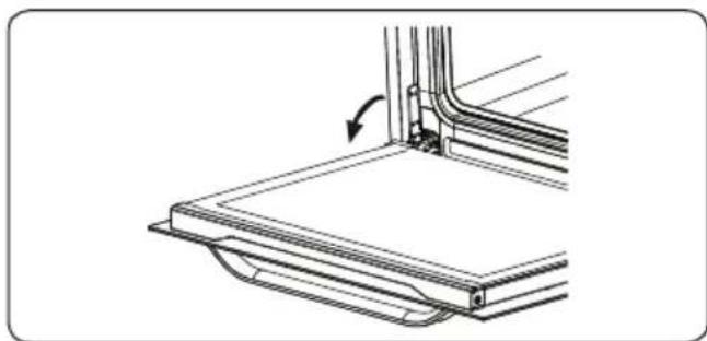 VESTEL VEB24056 - De ovendeur verwijderen - 1