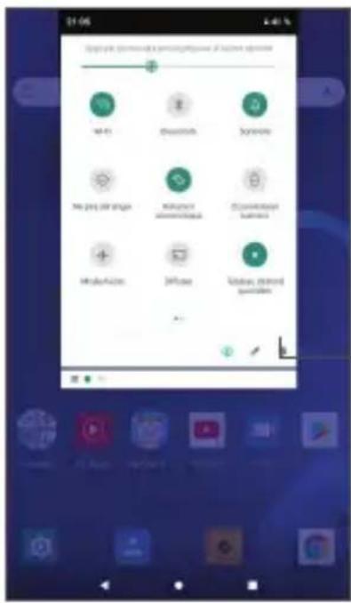 ALCATEL Smart Tab 7 - Volet des paramètres rapides - 1