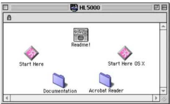 HL5000 Readme! Start Here Start Here OS X Documentation Acrobat Reader