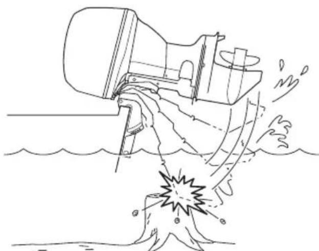 YAMAHA 9.9F (2020) - Collisions avec des objets flottants ou immergés - 1