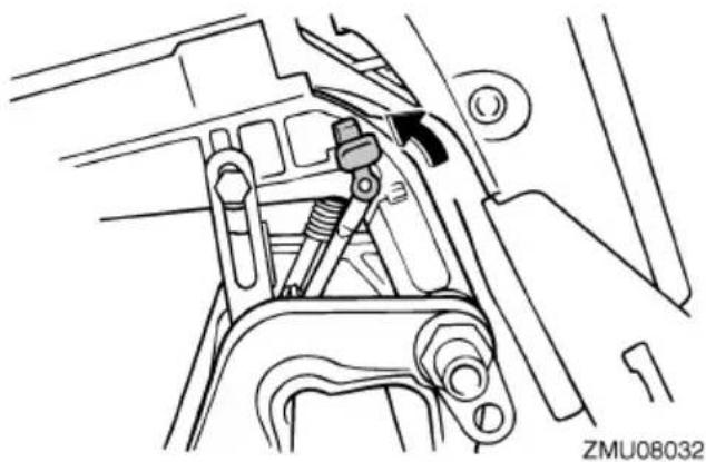YAMAHA 9.9F (2020) - Procedure d'abaisissement (modèles à relevage manuel) - 1