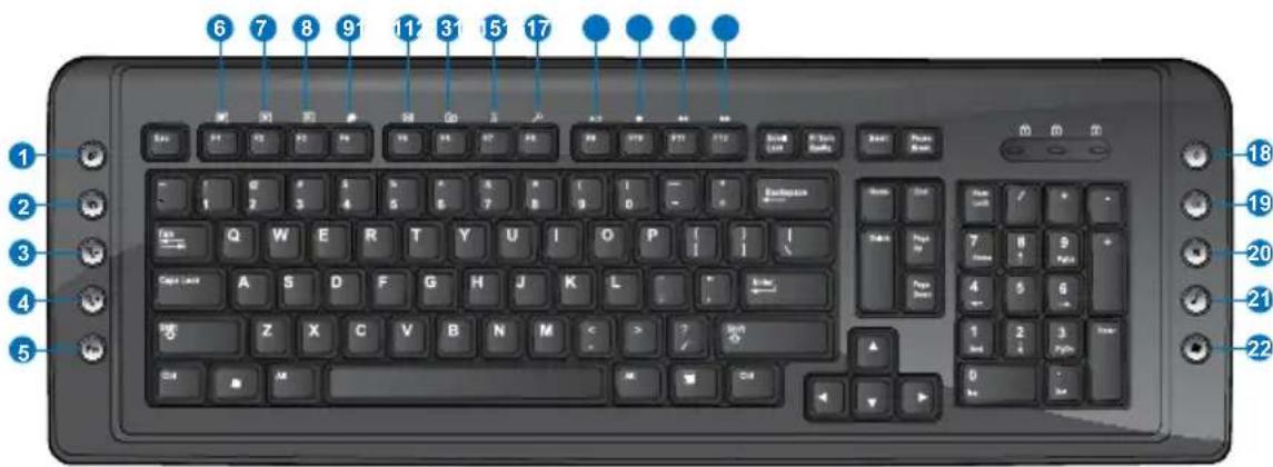 ASUS CG8265 - ASUS SK-2045 keyboard - 1
