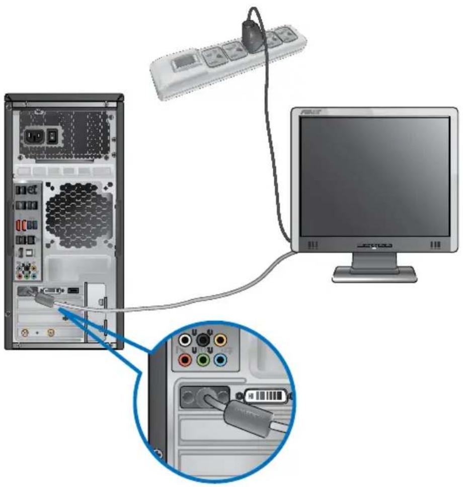 ASUS CG8265 - So verbinden Sie einen externen Monitor mit der ASUS Grafikkarte: - 2