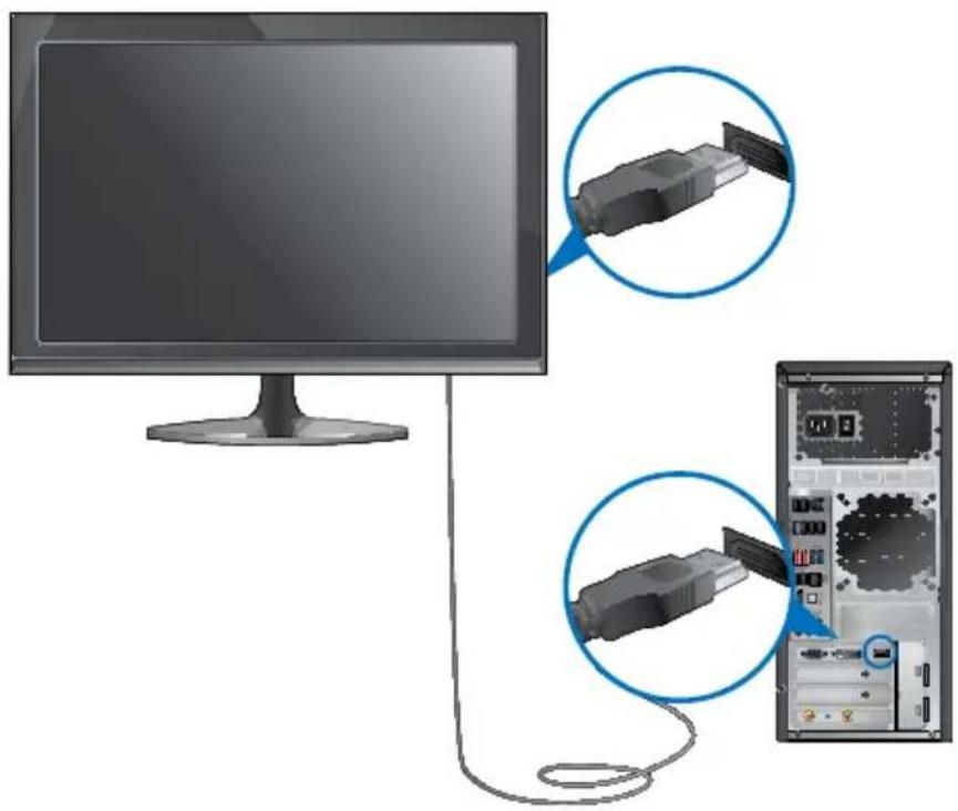 ASUS CG8265 - Connecting an HDTV - 2