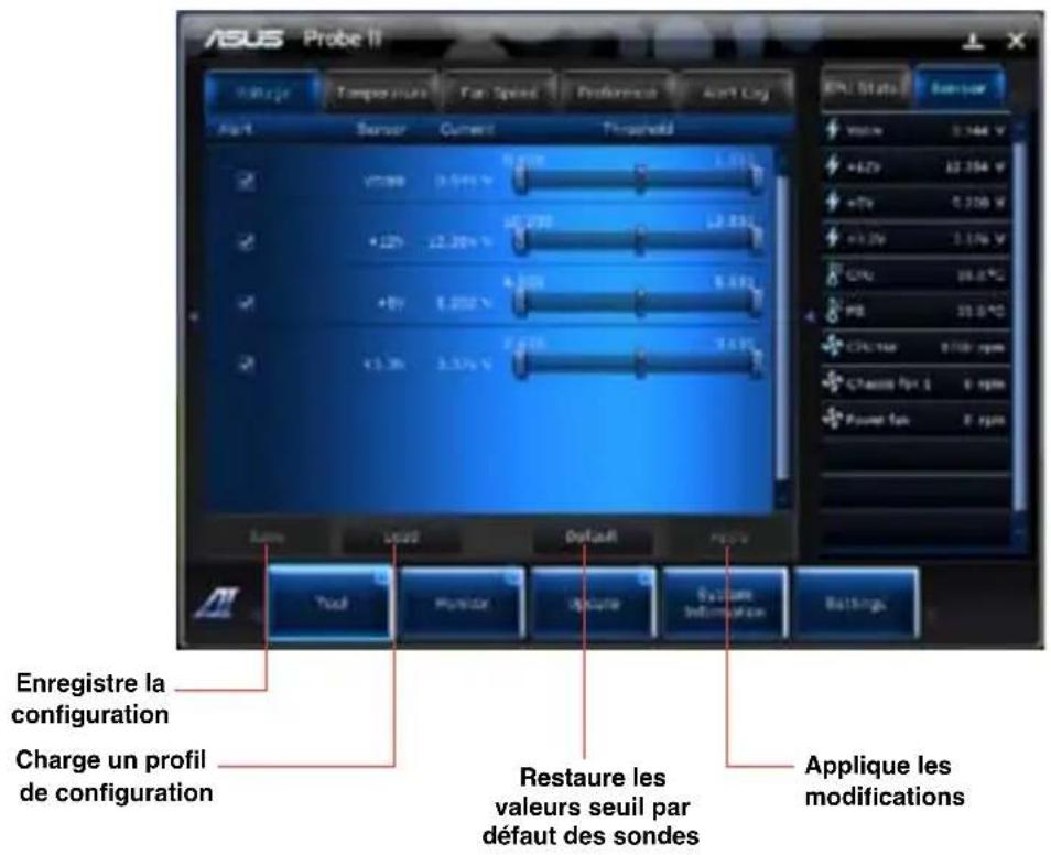 ASUS CG8265 - Pour configurer Probe II : - 1