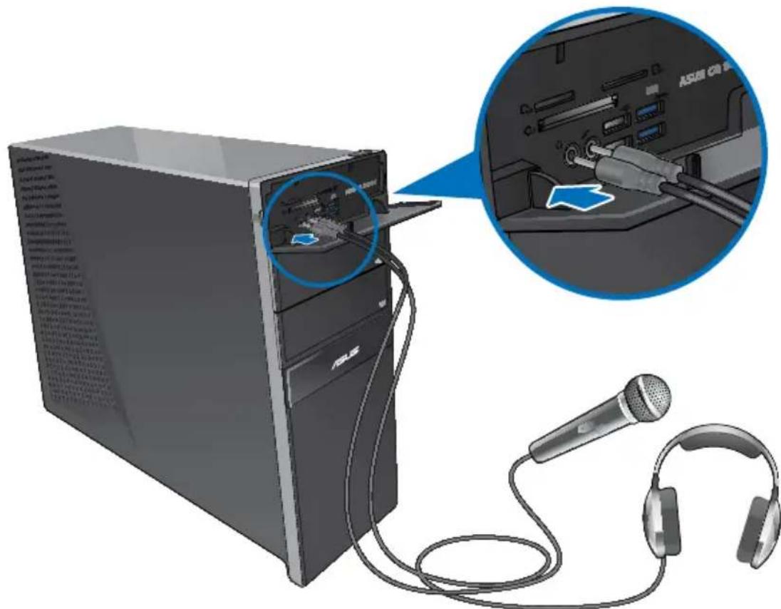 ASUS CG8265 - Connector un casque audio ou un micro - 1