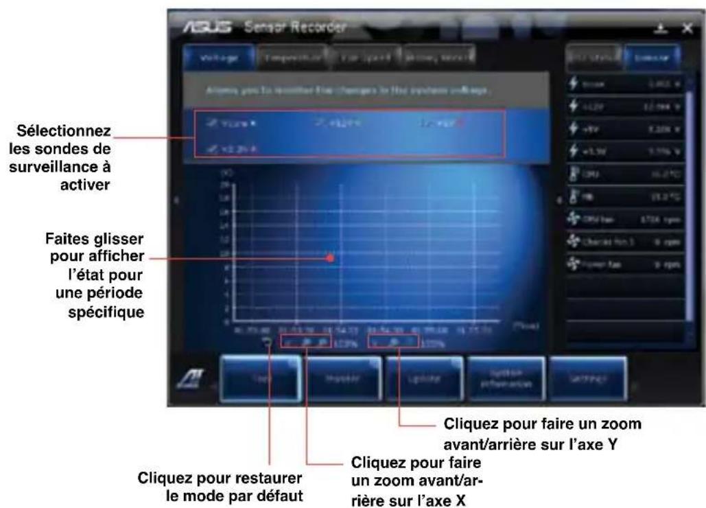 ASUS CG8265 - Pour configurer Sensor Recorder : - 1