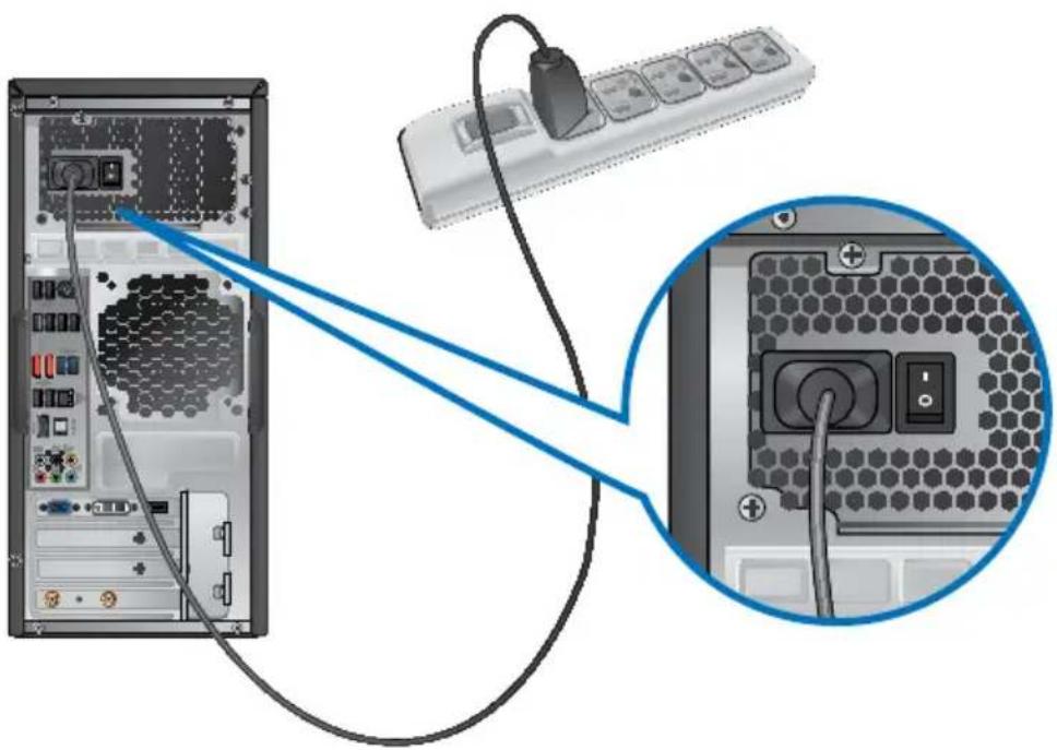 ASUS CG8265 - Connecting the power cord - 1