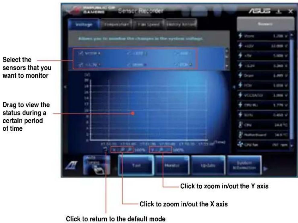 ASUS CG8265 - To configure Sensor Recorder: - 1