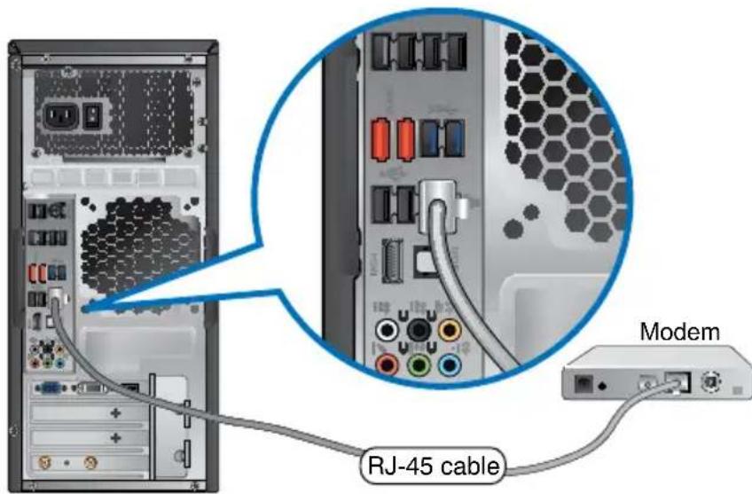 ASUS CG8265 - Connecting via a DSL/cable modem - 2