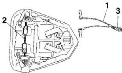 YAMAHA YZFR6 (2014) - Cable accroche-casque - 1