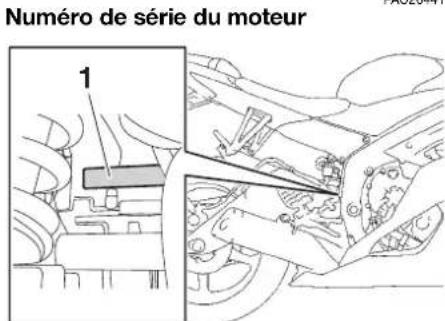 YAMAHA YZFR6 (2014) - Numeros d'identification - 5