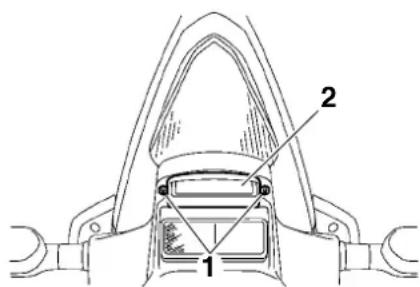 YAMAHA YZFR6 (2014) - Remplacement de l'ampoule d'éclairage de la plaque d'immatriculation - 1