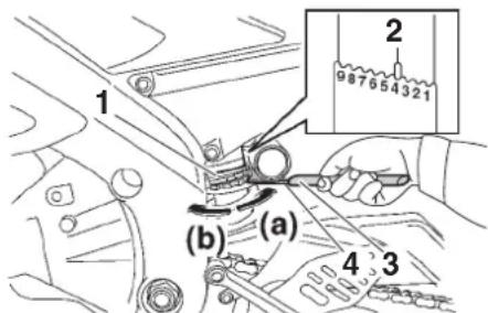 YAMAHA YZFR6 (2014) - Precontrainte de ressort - 1