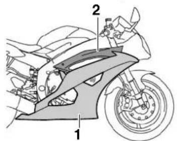 YAMAHA YZFR6 (2014) - Dépose et repose des caches et carénages - 2