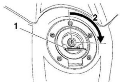 YAMAHA YZFR6 (2014) - Bouchon du réservoir de carburant - 1