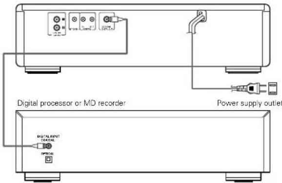 DENON DCM370 - Connecting the Digital Output Jack (COAXIAL) (DCM-370 only) - 1