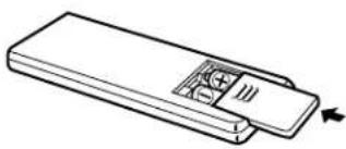 DENON DCM370 - Inserting the Dry Battery - 3